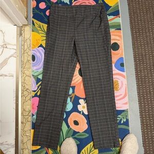 Tribal Women's Black and Gray Plaid Pants